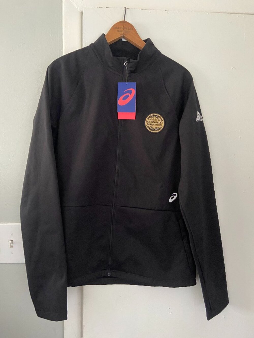 NEW City Of Los Angeles Marathon x ASICS Lam Running Jacket Fleece-Lined Medium